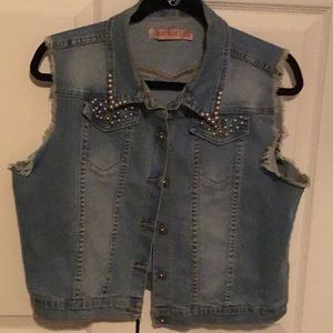 Judy Blue blue jean vest
